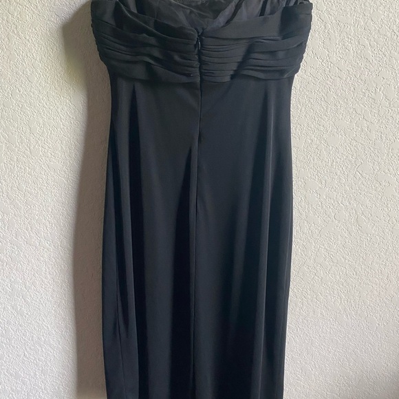 David Meister Y2K Milkmade Chiffon Black Asymmetrical Hem Cocktail Goth Dress 4 - Picture 12 of 13